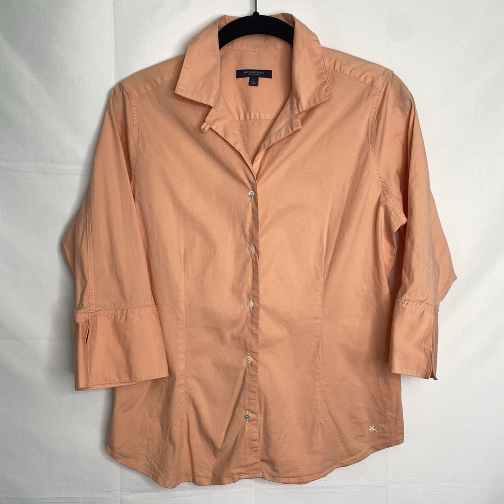 Burberry Shirt blouse‎ 3/4 sleeve orange Woman Medium
